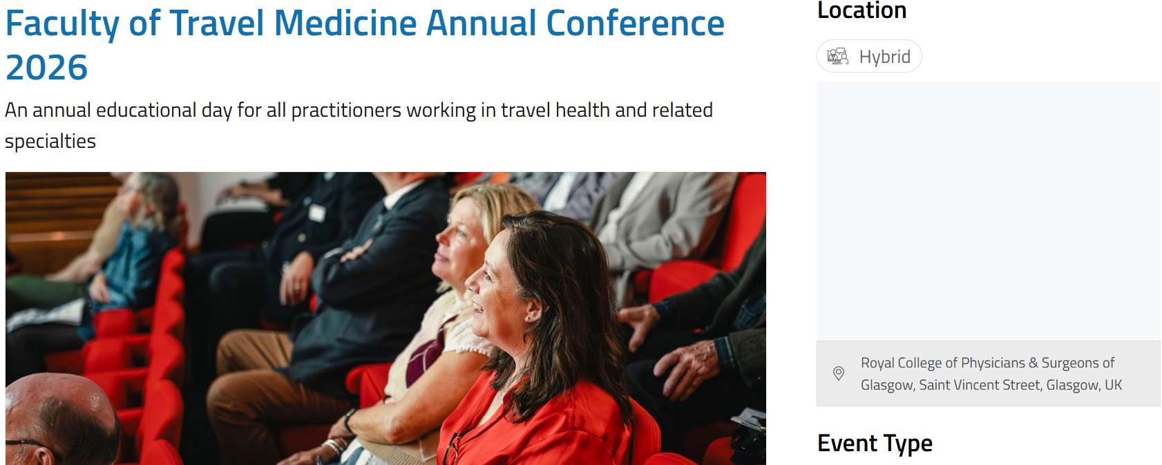 NaTHNaC - Conferencia Anual 2026 de la Facultad de Medicina de Viajes